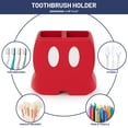 thumbnail image 2 of Soporte para cepillos de dientes Jay Franco Disney Mickey Mouse rojo de resina, 2 of 7