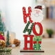 thumbnail image 1 of Accesorios de decoración navideña para el hogar, adornos coloridos de madera de Papá Noel, placas de madera, decoraciones de escritorio, 1 of 6