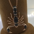 thumbnail image 5 of Hitanshu Jewels 14K Rose Gold Finish Scorpion Pendant Necklace with Black Crystals, Zodiac Scorpio Jewelry, 18" Chain, 5 of 5