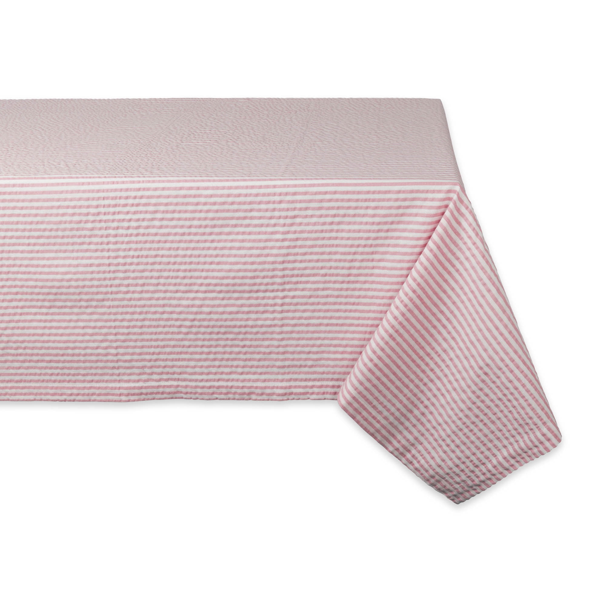 DII Rose Seersucker Tablecloth, 60x84", 100 Cotton