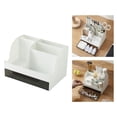 thumbnail image 7 of Desktop Makeup Storage Box Tabletop Organizer Pen Holder with Drawer Container Storage Case Display White, 7 of 7