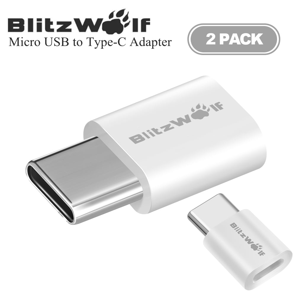 2PCS BWA2 Micro USB Female to USB TypeC Male Connector USB C Adapter