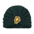 thumbnail image 1 of Baby Ear Protection Autumn Winter Baby Boys Girls Flowers Knitted Windproof Warmth Ear Protection Children Hat, 1 of 8