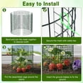 thumbnail image 6 of KORALAKIRI Plant Protector from Animals, Plant Cages for Outdoor Plants, Metal  Wire Mesh Garden Protection Animal Barrier to Keep Flower Vegetables from Rabbit Chicken, 6 of 8