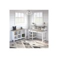 thumbnail image 3 of Bush Furniture Mayfield - Table - Rectangulaire - Gris Chiné - base Blanc Pur - base -, 3 of 6