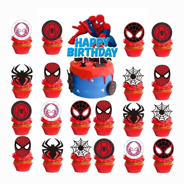 Suministros para fiestas de cumpleaños con cierre para tartas, 25 unidades (estilo 5)