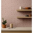 thumbnail image 3 of S4Sassy Self Adhesive Wallpaper, Floral Wallpaper, Peach Removable Diy Vinyl Wall Covering, Plain Peel And Stick Contact Paper For Entryway Accent Wall, Easy Home Decor Solution (25"X120"), 3 of 7