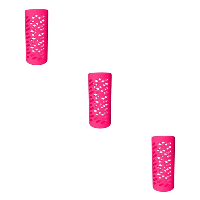Toystoory Cubierta de silicona Profesional Anti-arañazos Envoltura de botellas de agua Cubiertas Tapas Reemplazo para 18-32-40oz Rose red M Type1 NO1