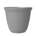 thumbnail image 1 of Mainstays Basic Bell Planter 8 inch Grey, Classic Design with Attached Tray Durable Weather Resistant  Matte Finish, 1 of 3