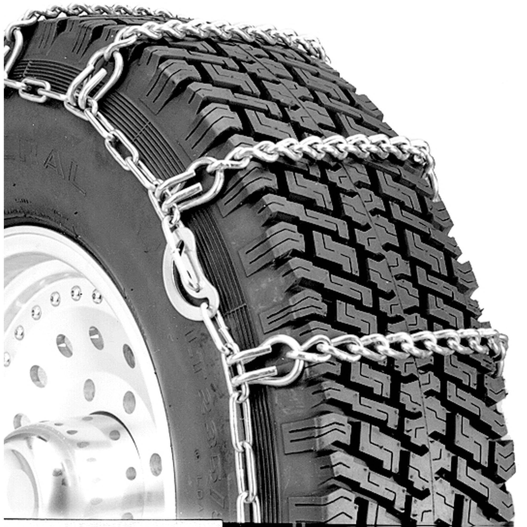 Set of 2 Security Chain Company TA1939 Alloy Radial Heavy Duty Truck Singles Tire Traction Chain 