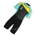 thumbnail image 2 of Kids Short Sleeve Wetsuit Bathing Suits Swimsuit + , Yellow, L L, 2 of 10