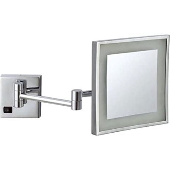 Nameeks Glimmer Square Wall-Mounted 3X Mirror AR7701, Chrome