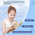 thumbnail image 4 of YUNOVA Donut-Shaped Wired Earbuds for Kids - Ergonomic Soft Ear Gels with Tangle-Free Cord, Cute Headphones for School/Travel, 3.5mm Metal Plug & Sweet Gift Box, 4 of 7