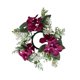 thumbnail image 3 of Anillo de vela de pilar, corona de flores artificiales, arreglo Floral, corona verde, anillo de vela para centros de mesa de boda y festivales Rojo, 3 of 8