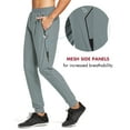 thumbnail image 4 of BALEAF Men's Lightweight Jogger Pants Workout Running Athletic Training Gym Quick Dry Tapered Joggers Zipper Pockets Light Gray XXL, 4 of 7