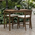 thumbnail image 2 of Pemberly Row 3-Piece Acacia Wood Counter Height Bistro Set in Dark Brown, 2 of 3