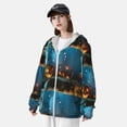 thumbnail image 3 of Lsque Spooky Halloween UPF 50+ Lightweight Sun Protection Men's Women's Long Sleeve Shirt, Hoodie Performance -XX-Large, 3 of 9