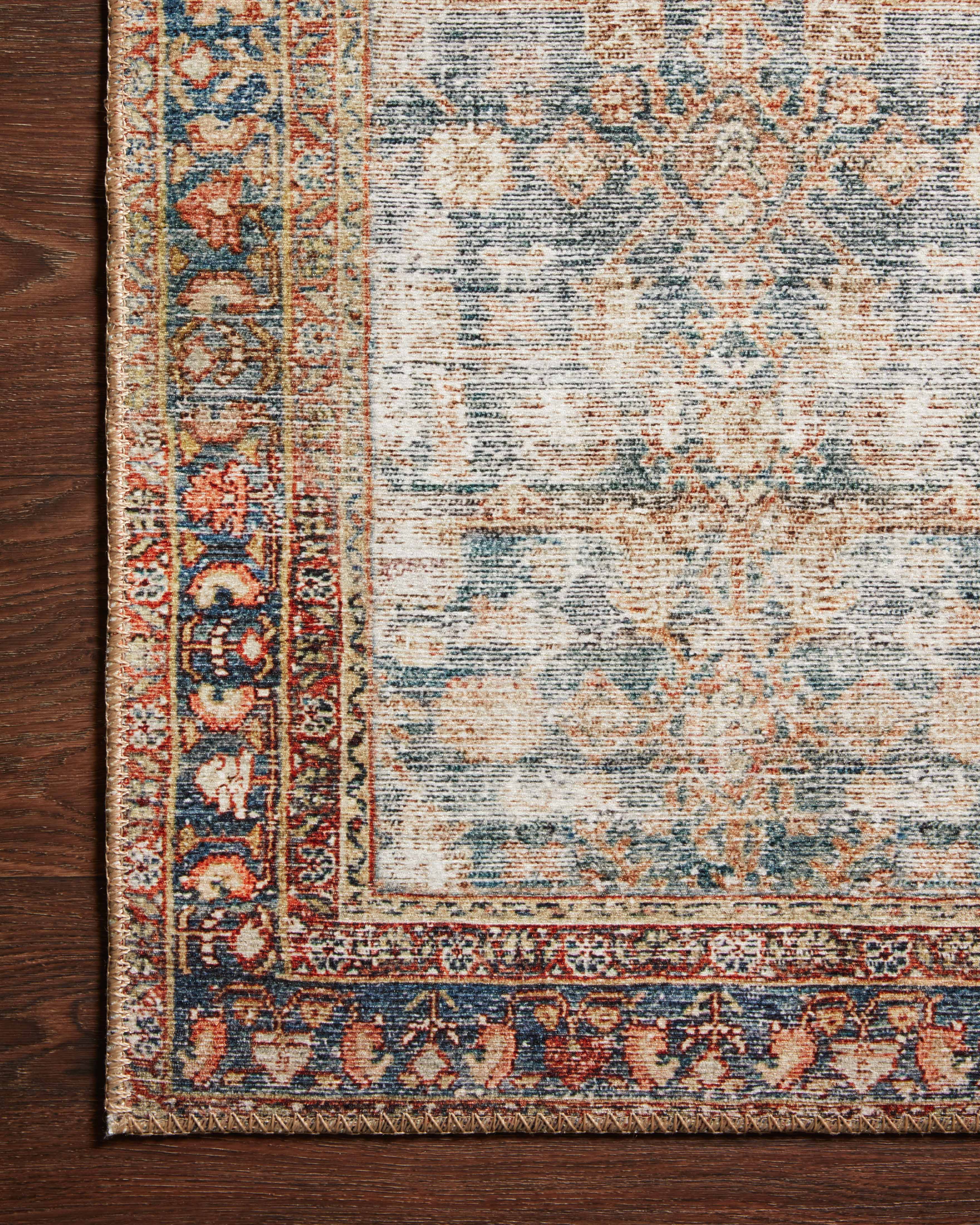 Echo Loom Grand Havana Marine / Spice 3'-6" x 5'-6" Accent Rug