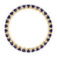 thumbnail image 2 of 1.00 Ct Sapphire 14K Yellow Gold Full Eternity Wedding Band Women Jewelry, 2 of 2