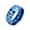 Blue, variant on 8mm Men Women Stainless Steel Sports Balls Ring Football Soccer Pattern Ring Glow in the Dark Sport Jewelry Gift Blue Size 7