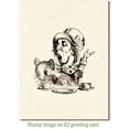 thumbnail image 3 of Deep Red Cling Stamp 3"X3.2"-Mad Hatter Tea Party, Pk 2, Deep Red Stamps, 3 of 4