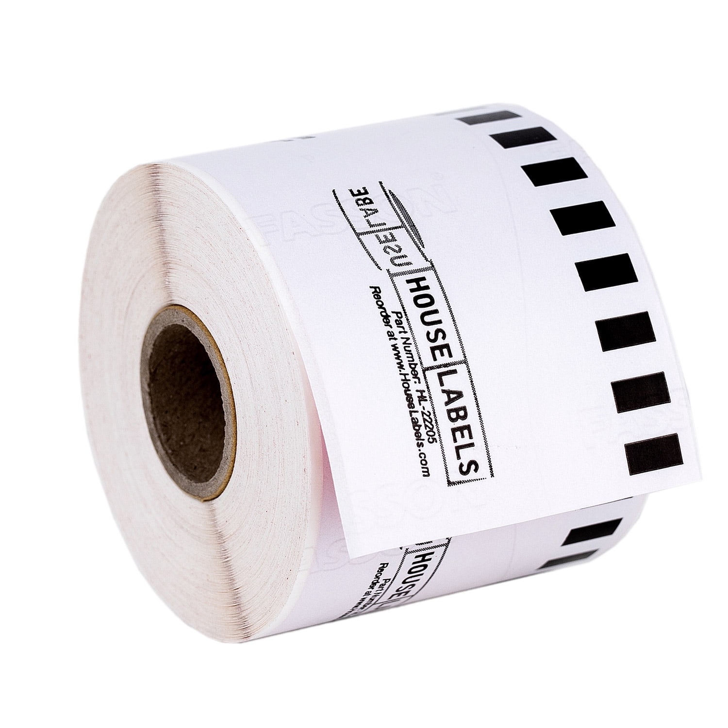 HOUSELABELS Compatible with DK-2205 Replacement Roll for Brother QL Label Printers; RED Continuous Length Labels; 2-4/9" x 100 feet (62mm*30.48m) - 6 Rolls
