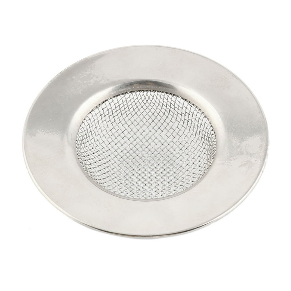 Kitchen Stainless Steel Drain Sink Mesh Strainer Silver Tone 6.4cm