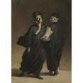 thumbnail image 3 of Honoré Daumier 11x14 Black Modern Framed Museum Art Print Titled - Lawyers (ca 1862), 3 of 5