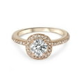 thumbnail image 4 of 1ct Cushion Halo Diamond Engagement Ring 14K Rose Gold, 4 of 4