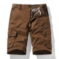 thumbnail image 2 of NOLDARES Men's Cargo Shorts Below Knee Length Relaxed Fit Casual with Pockets(Coffee,38), 2 of 4