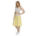 thumbnail image 3 of Women's Daffodil Bedding Plants Natural A-line Printed Skirt Casual Wear, XL, Yellow Green Tan, by Ambesonne, 3 of 6