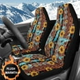 thumbnail image 2 of Uorisanigo Car Seat Covers for Front Seats – 2Pcs Car Accessories with Front Drive Seat Cover, Vintage Sunflower Aztec Interior Accessories Covers for Cars Truck Van SUV, 2 of 7