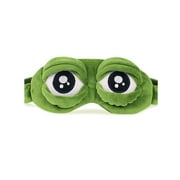 3D Cartoon Sleep Mask Frog Eye Cover Eye Blindfold Sleeping Make Kids Adult Fun