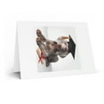 thumbnail image 2 of DistinctInk Greeting Card / Note Card - Weimaraner Puppy Graduation - PACK of 50, 2 of 7