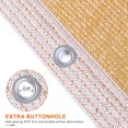 thumbnail image 6 of Beige Shade Cloth-90% Shading Rate Sunblock Mesh with Aluminum Grommets Easier to Hang UV Resistant Sunshade Net for Greenhouse Flowers Plants Patio (12x12ft), 6 of 10