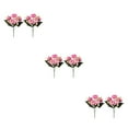 thumbnail image 2 of Youkk 2pcs Easy To Clean – Realistic Appearance – Artificial Flowers For Wedding rose red+ pink 3Set, 2 of 6