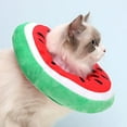 thumbnail image 4 of Cat Collar Comfortable Protective Wound Prevent from Licking Shaped Cat Recovery Collar , Watermelon, L L, 4 of 8