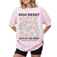 thumbnail image 3 of Boho Christian Strawberry T-Shirt – Fruits Of The Spirit Faith Graphic Tee, Cute Religious Shirt for Women & Men, 3 of 6
