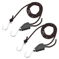 thumbnail image 1 of 2pcs Kayak Tie Down Straps Ratchet Pulley Ropes Adjustable Ropes Hanger Working Load Up to 299.8lbs for Kayak Canoe Boat, 1 of 7