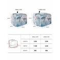thumbnail image 3 of Summer Toaster Cover 2 Slice, Retro Marine Life Turtle Starfish Coral Jellyfish Blue Bread Maker Cover Toaster Dust Cover with Pockets, Dust-Proof Cover for Kitchen Small Appliance 12x7.5x8in, 3 of 5