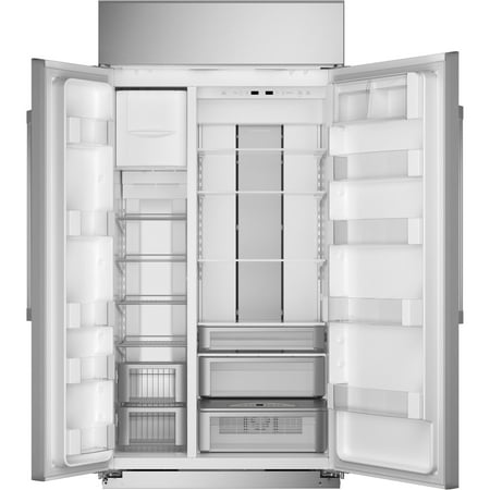 Monogram - 25.1 Cu. Ft. Side-by-Side Built-In Smart Refrigerator - Stainless steel