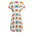 thumbnail image 5 of Cute Crab Sundress Short Sleeve Dress Summer Women Clothes Dress for Women Dresses, 5 of 7