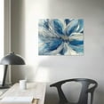 thumbnail image 4 of Nawypu Blue and Gold Flower Wall Art with Frame For Living Room-Framed Canvas Prints For Bedroom-Large Modern Abstract Pictures for Office Kitchen and Home Decorations, 4 of 6