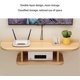 thumbnail image 1 of Mueble de TV flotante, estante de pared para ocultar el cable, consola multimedia de 2 niveles, decoración de pared (color: madera, tamaño: 60cm) ZefeiWu 8390613067432, 1 of 1