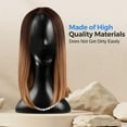 thumbnail image 5 of Professional Mannequin Head, Black Abstract Durable Multi-purpose Women Model Wig Stand Display, Suitable for Shaping and Displaying Hats, Hair Pieces, Wigs, Accessories and Jewelry, 5 of 5