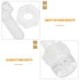thumbnail image 3 of ULTNICE 35Set Clear Fastener Set Transparent Screw for Acrylic Surfaces Professionals, 3 of 8