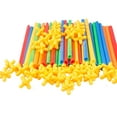 thumbnail image 3 of Zonhebin 204pc STEM Building Toys for Kids Construction Straws with Wheels Set, 3 of 5