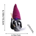thumbnail image 2 of Halloween Witch Gnome with Magic Broom, 9.84 in Faceless Spooky Dwarf Figurine, Cute Tabletop Decoration for Mantel Shelf Home Party Decor and Halloween Gift，C, 2 of 5