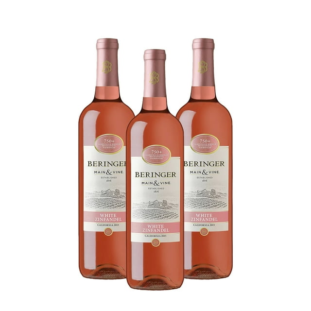 Pack De 3 Vino Rosado Beringer White Zinfandel 750Ml