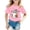 R241 Pink, variant on Ruiwill Halloween Shirts For Girls Toddler Size 1-2 Years Fall Pumpkin Ghost Bat Print Girls Halloween Tshirt Short Sleeve Cute Kids Tees